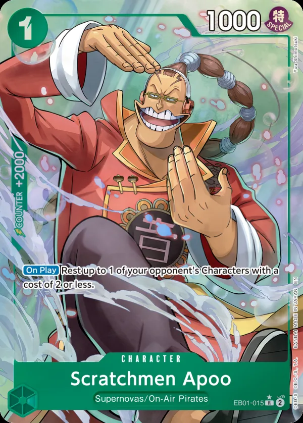 Memorial Collection 英語版 Scratchmen Apoo EB01-015 · パラレル 5 カード表面