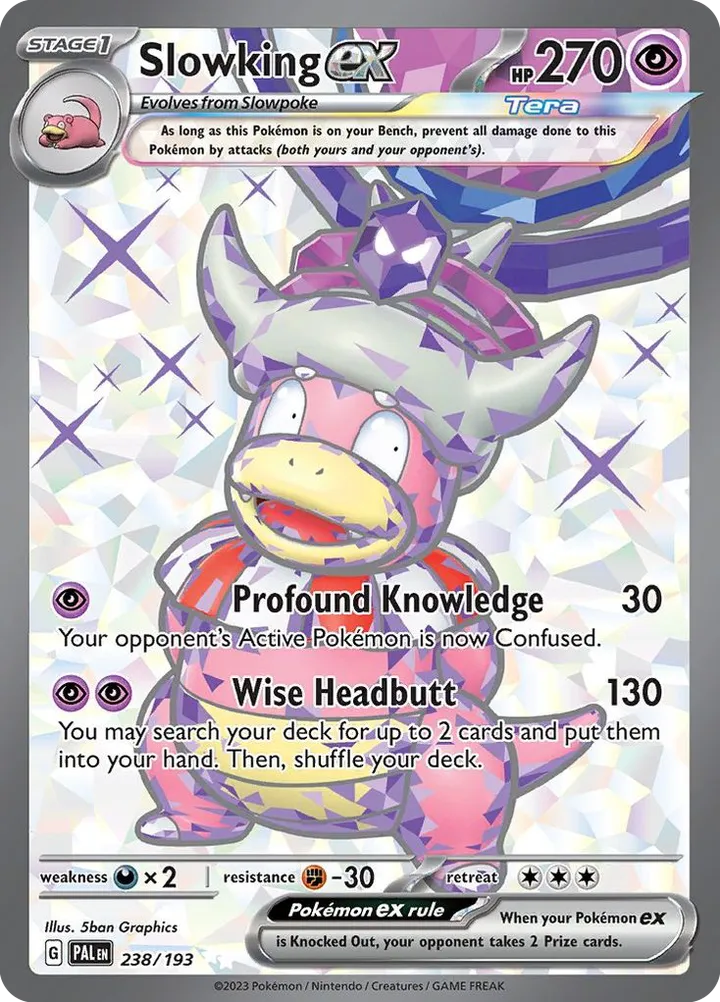 Scarlet & Violet—Paldea Evolved 영어판 Slowking ex 238 카드 앞면