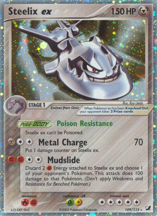 EX Unseen Forces 영어판 Steelix ex 109 카드 앞면