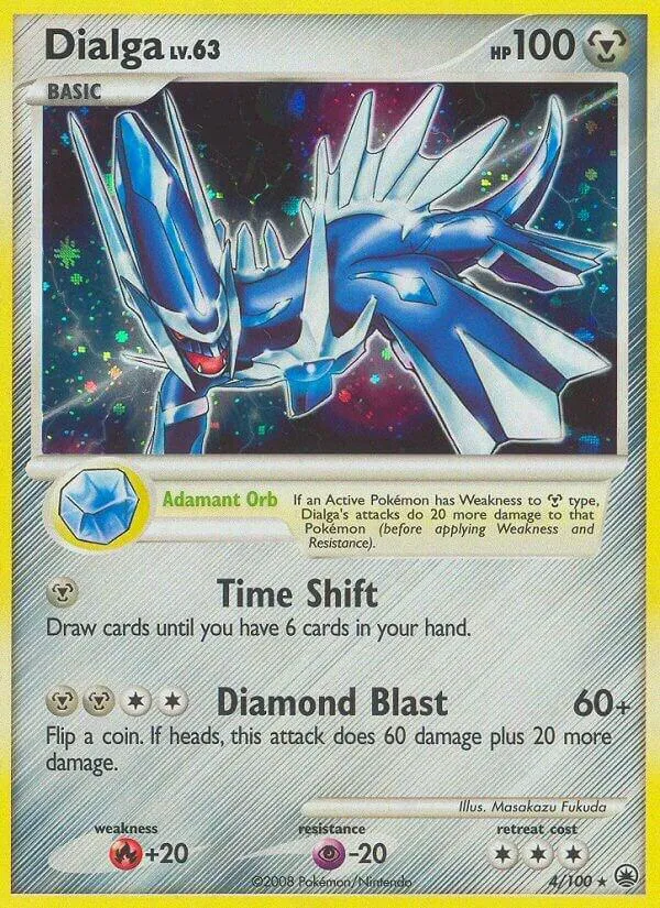 Diamond & Pearl—Majestic Dawn 英語版 Dialga Lv.63 4 カード表面