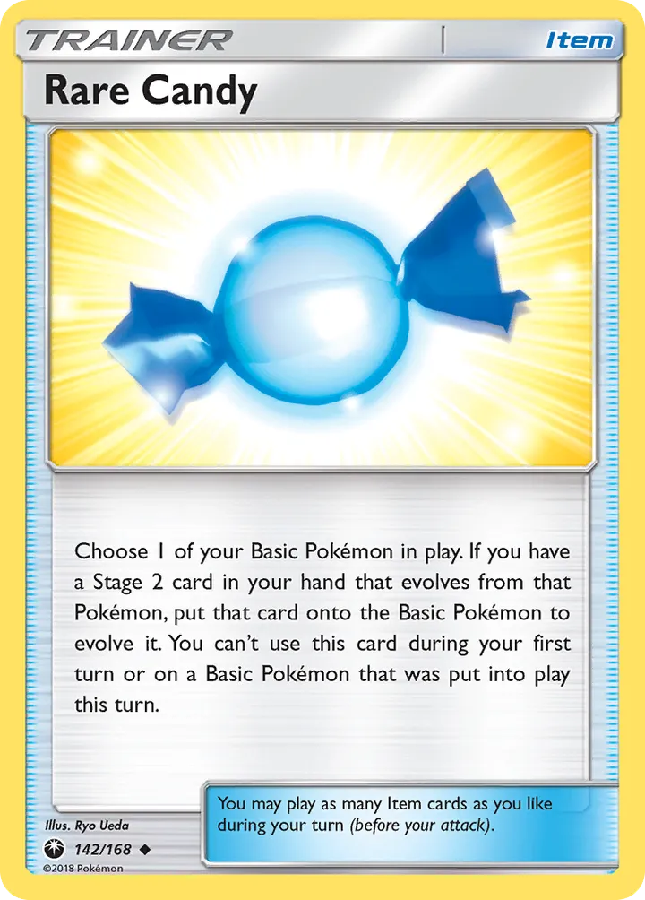 Sun & Moon—Celestial Storm 영어판 Rare Candy 142 카드 앞면