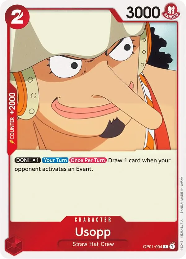 Romance Dawn 영어판 Usopp OP01-004 카드 앞면