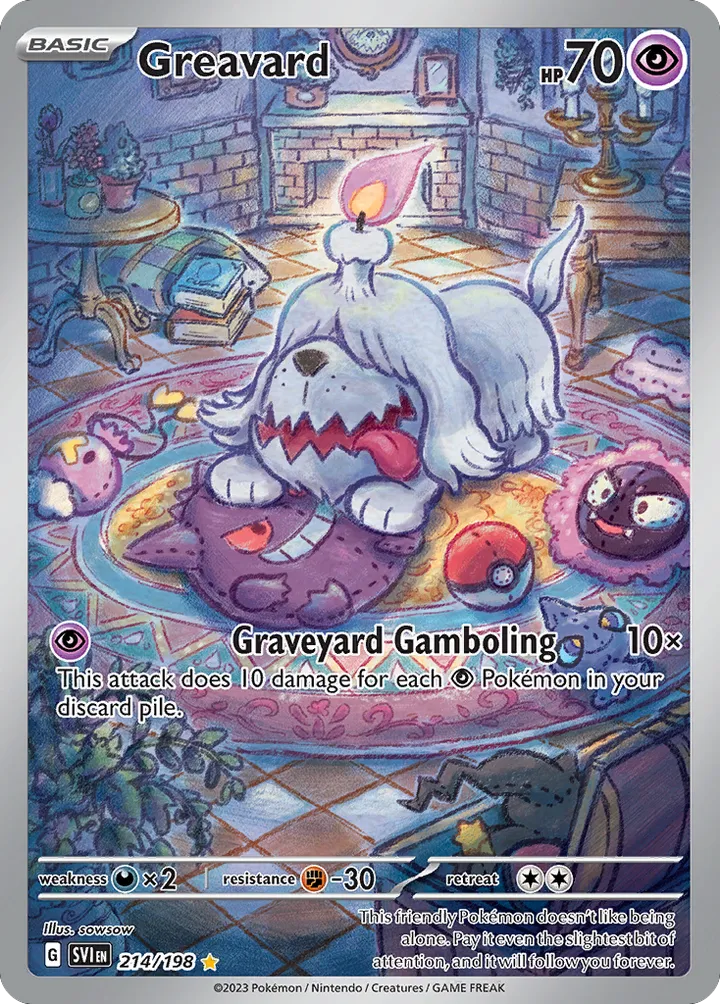 Front of Greavard 214, Scarlet & Violet English