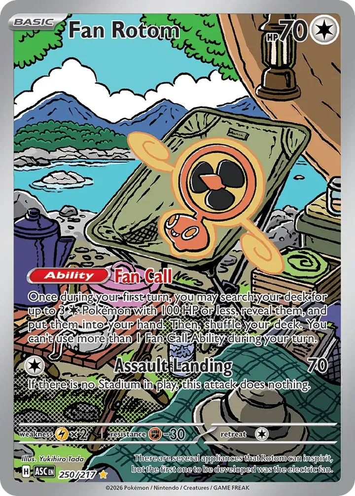 Mega Evolution—Ascended Heroes 英語版 Fan Rotom 250 カード表面