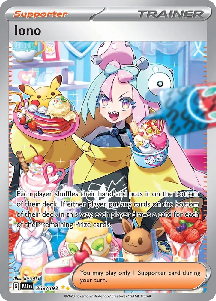 Scarlet & Violet—Paldea Evolved 영어판 Iono 269 카드 앞면