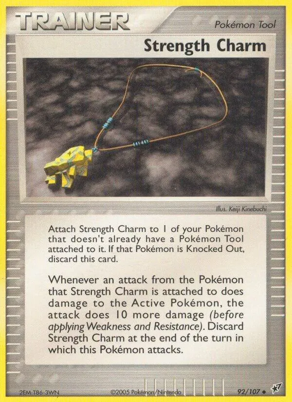 EX Deoxys 영어판 Strength Charm 92 카드 앞면