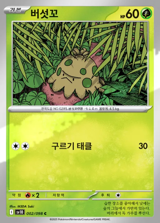 Front of 버섯꼬 2, 로켓단의 영광 Korean