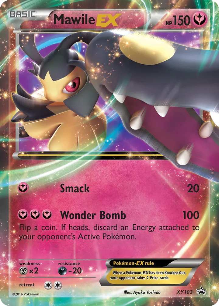 XY Black Star Promos 영어판 Mawile-EX XY103 카드 앞면