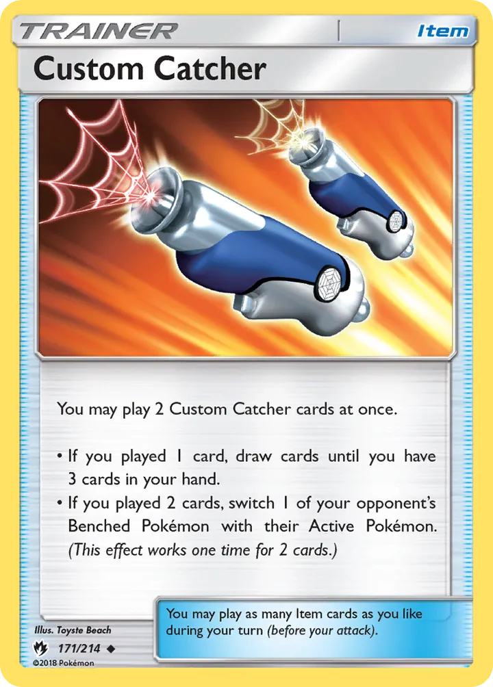 Sun & Moon—Lost Thunder 영어판 Custom Catcher 171 카드 앞면