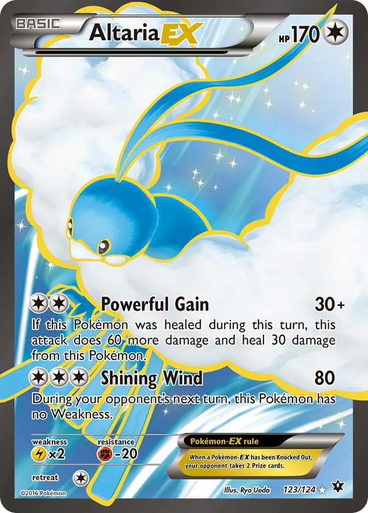 XY—Fates Collide 영어판 Altaria-EX 123 카드 앞면