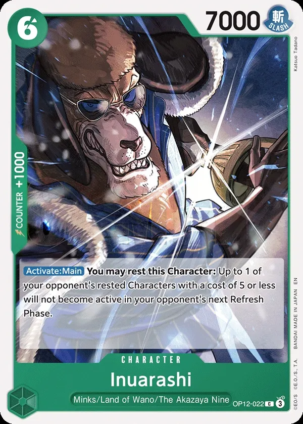 Legacy of the Master 영어판 Inuarashi OP12-022 카드 앞면
