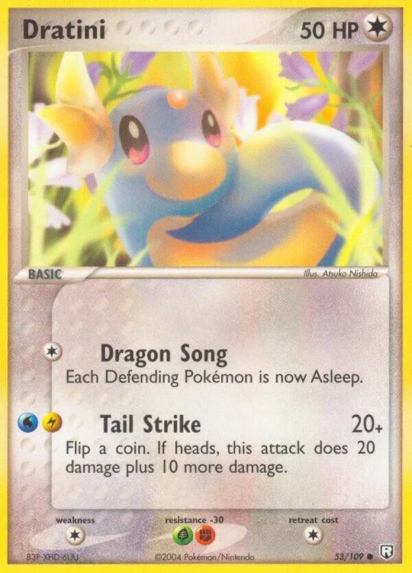 EX Team Rocket Returns 영어판 Dratini 53 카드 앞면