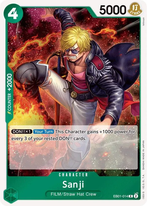 Memorial Collection 영어판 Sanji EB01-014 카드 앞면