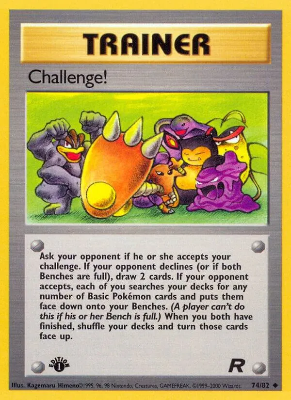 Team Rocket 영어판 Challenge! 74 카드 앞면