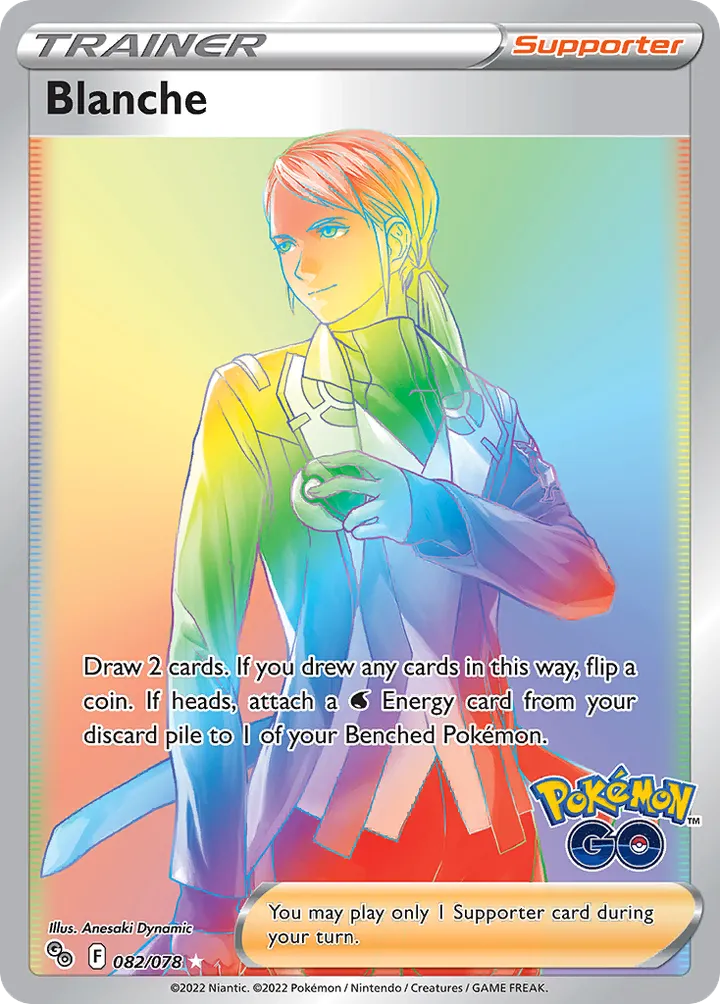 Pokémon TCG: Pokémon GO 英語版 Blanche 82 カード表面