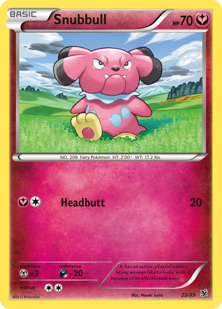 Kalos Starter Set 英語版 Snubbull 22 カード表面