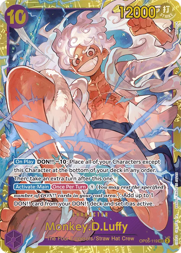 Awakening of the New Era 英語版 Monkey.D.Luffy OP05-119 · 再録 カード表面