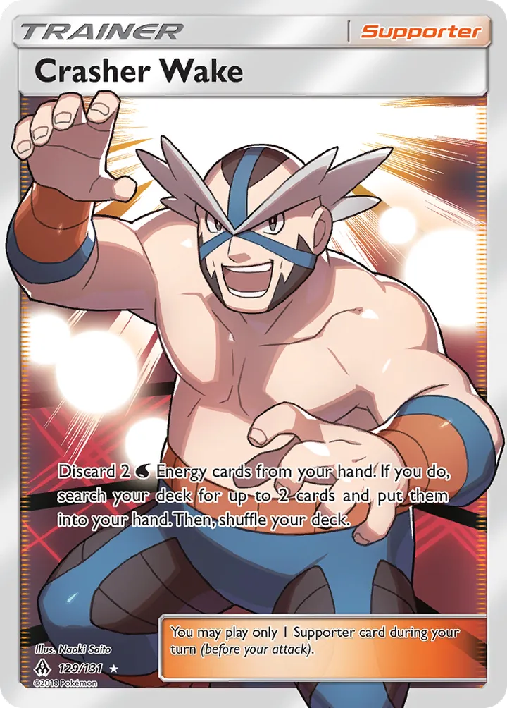 Sun & Moon—Forbidden Light 英語版 Crasher Wake 129 カード表面