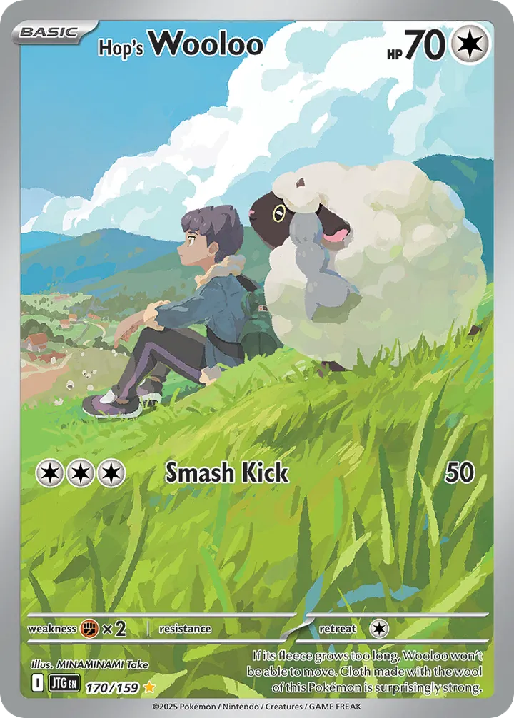 Scarlet & Violet—Journey Together 英語版 Hop's Wooloo 170 カード表面