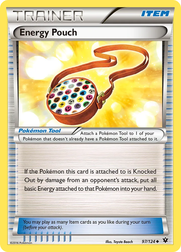 XY—Fates Collide 영어판 Energy Pouch 97 카드 앞면