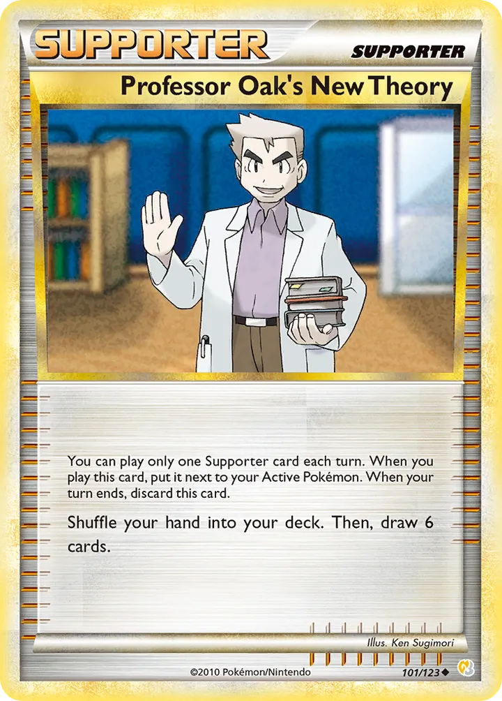 HeartGold & SoulSilver 英語版 Professor Oak's New Theory 101 カード表面