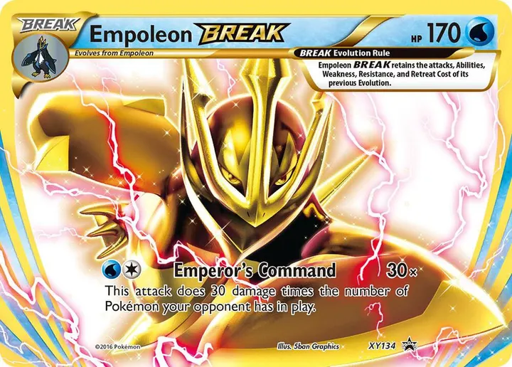 XY Black Star Promos 영어판 Empoleon BREAK XY134 카드 앞면