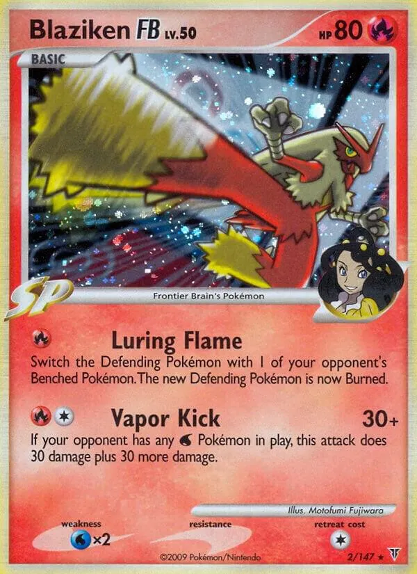 Front of Blaziken FB 2, Platinum—Supreme Victors English