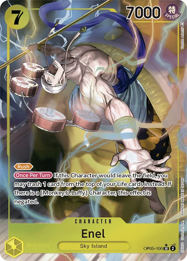 Awakening of the New Era 英語版 Enel OP05-100 · パラレル カード表面