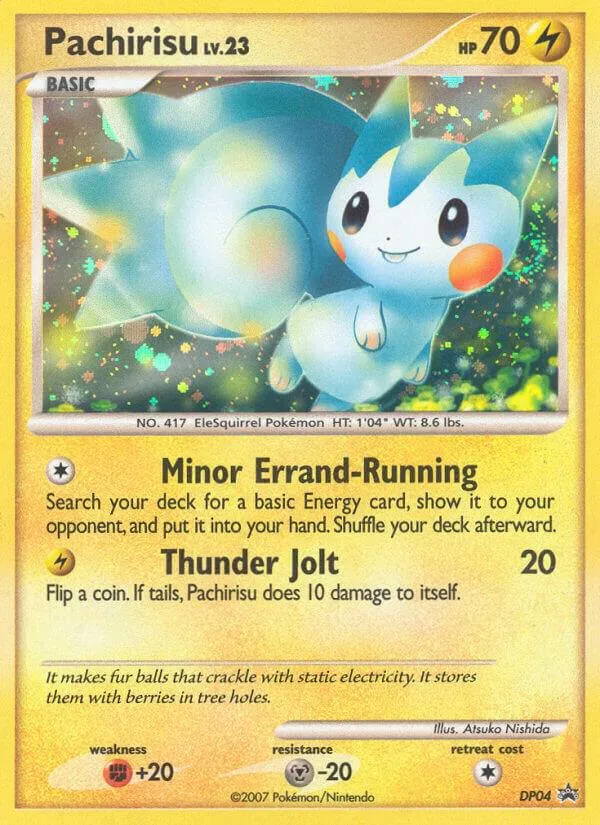 DP Black Star Promos 英語版 Pachirisu DP04 カード表面