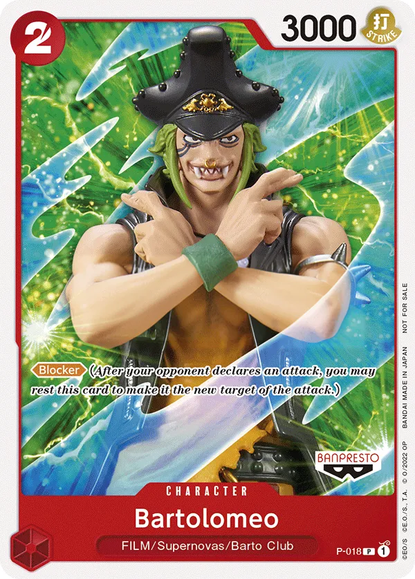 Promotion Cards 영어판 Bartolomeo P-018 카드 앞면