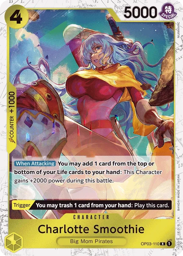 Pillars of Strength 英語版 Charlotte Smoothie OP03-110 · パラレル 3 カード表面