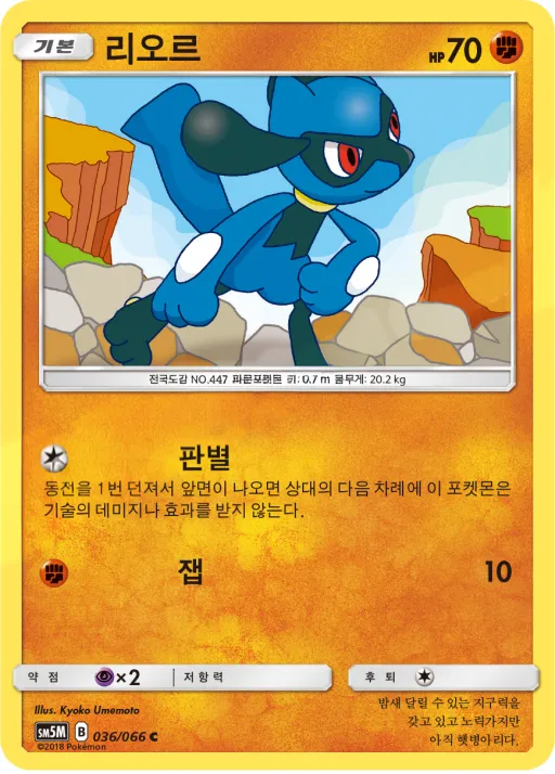 Front of 리오르 36, 울트라문 Korean