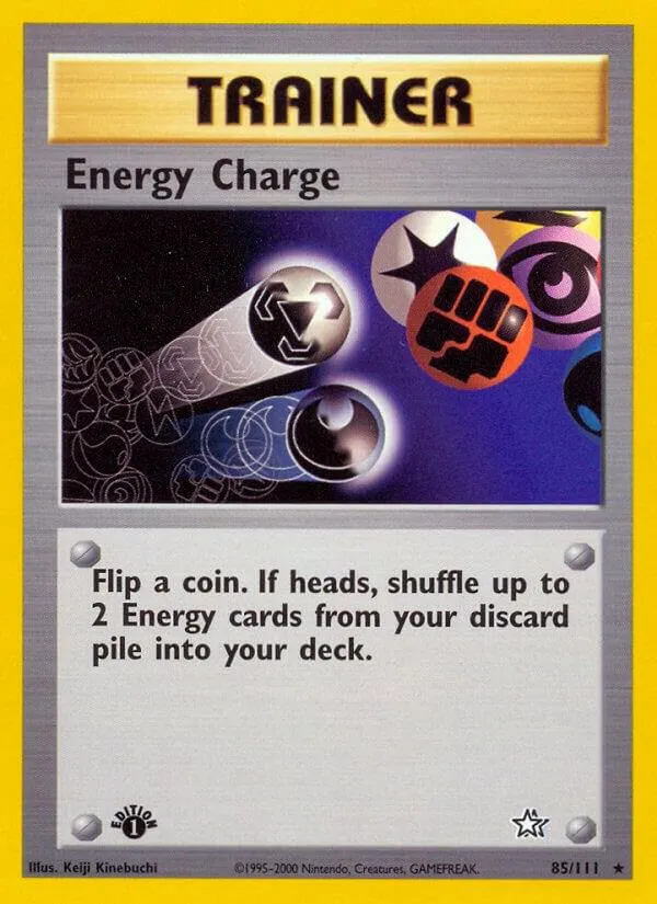 Neo Genesis 영어판 Energy Charge 85 카드 앞면