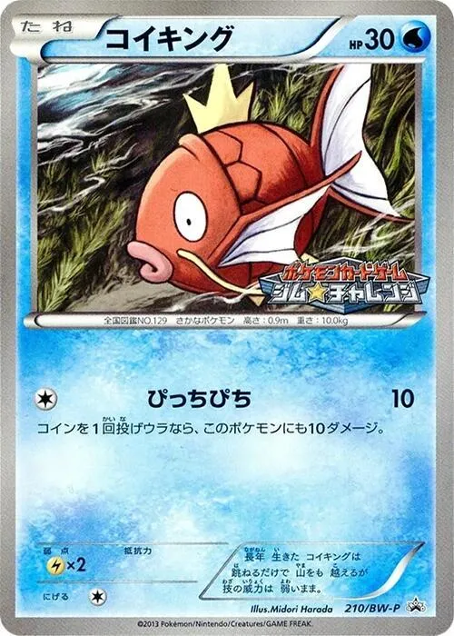 Front of Magikarp 210, BW-Pプロモーションカード Japanese
