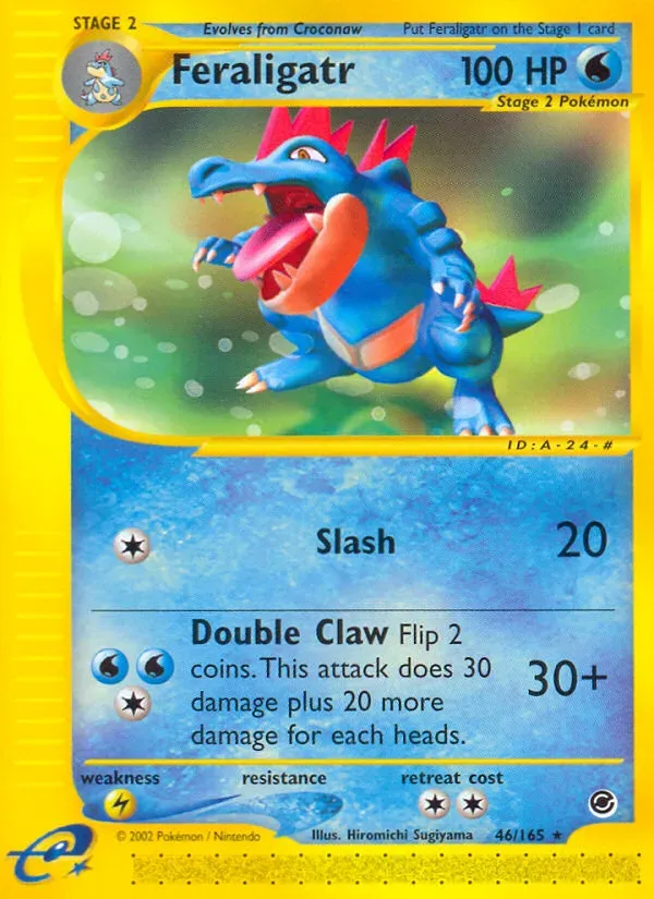 Expedition Base Set 영어판 Feraligatr 46 카드 앞면