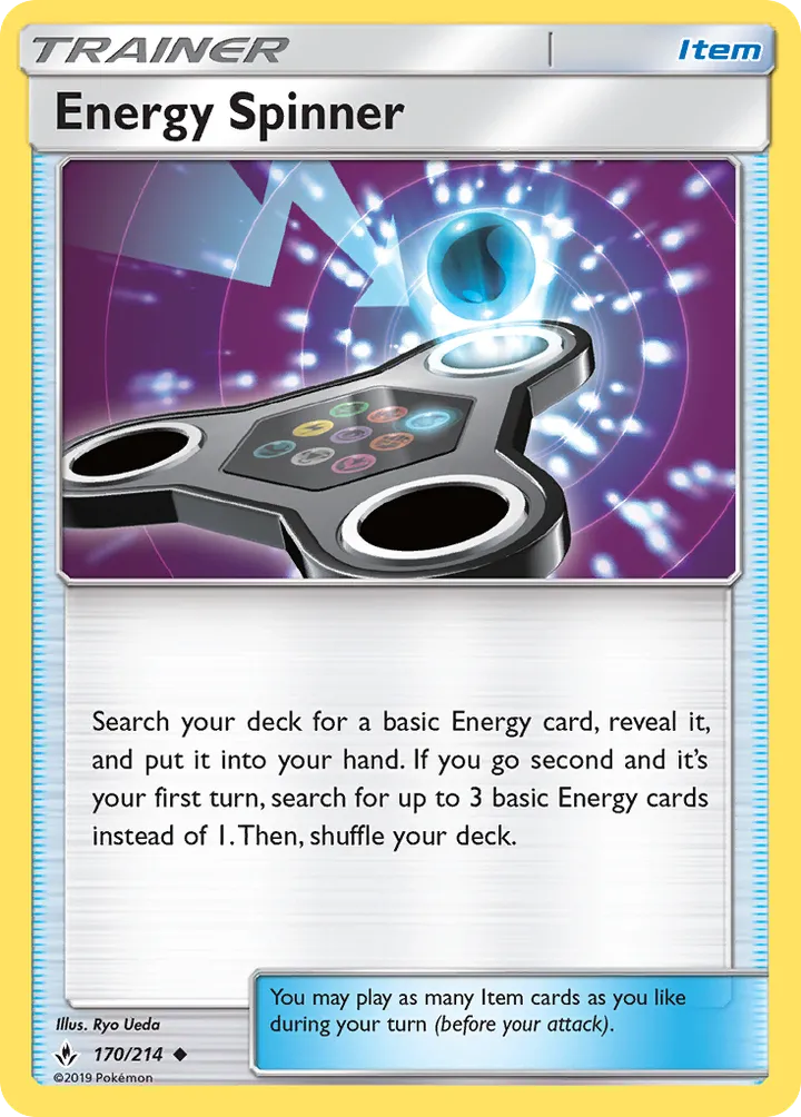 Sun & Moon—Unbroken Bonds 영어판 Energy Spinner 170 카드 앞면