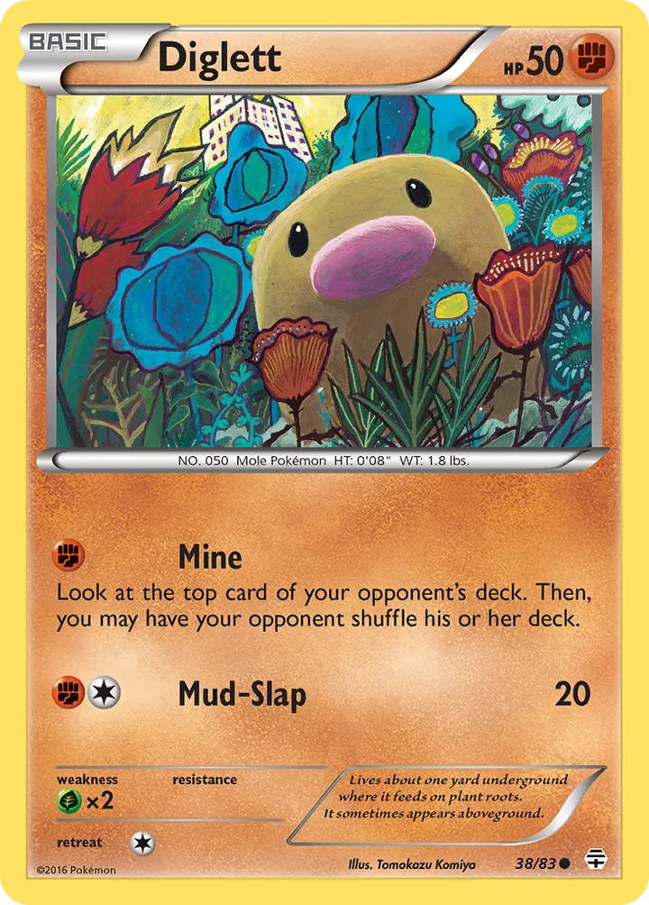 Front of Diglett 38, Generations English