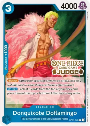 Donquixote Doflamingo OP01-073 · ジャッジパック ¥2,070