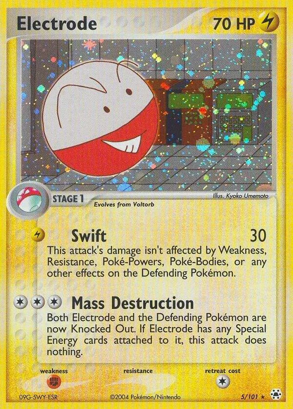 EX Hidden Legends 영어판 Electrode 5 카드 앞면
