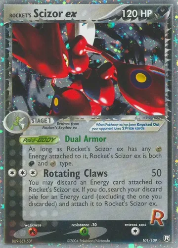 Rocket's Scizor ex 101 $600.00