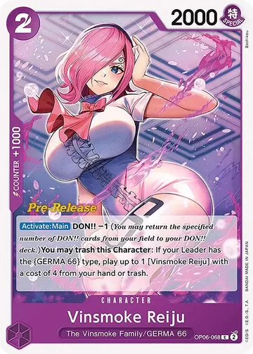 Vinsmoke Reiju OP06-068 · Pre-Release $11.29