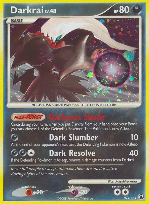 Diamond & Pearl—Majestic Dawn 英語版 Darkrai 3 カード表面