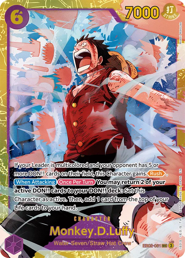 Front of Monkey.D.Luffy EB02-061, Anime 25th Collection English