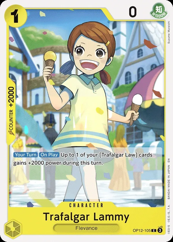 Legacy of the Master 영어판 Trafalgar Lammy OP12-105 카드 앞면