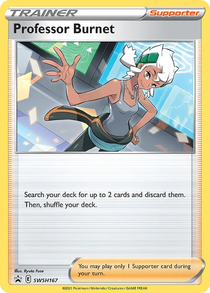 SWSH Black Star Promos 영어판 Professor Burnet SWSH167 카드 앞면