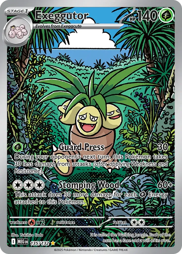 Mega Evolution 영어판 Exeggutor 135 카드 앞면