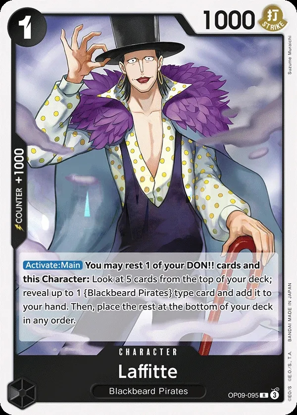 Emperors in the New World 英語版 Laffitte OP09-095 カード表面