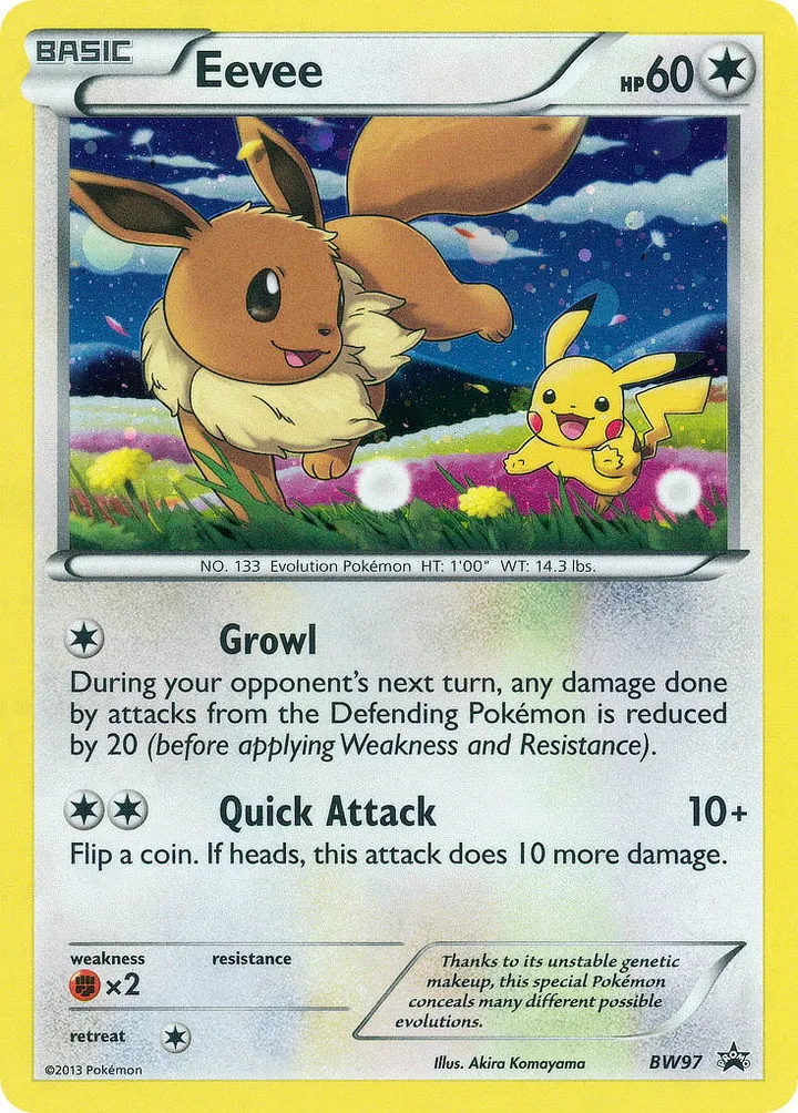 BW Black Star Promos 英語版 Eevee BW97 カード表面
