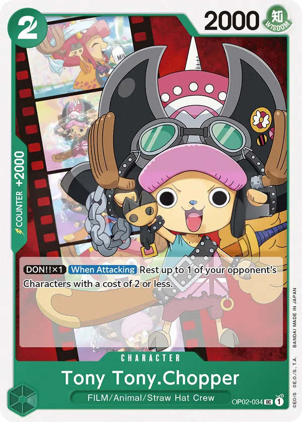 Paramount War 英語版 Tony Tony.Chopper OP02-034 · パラレル カード表面