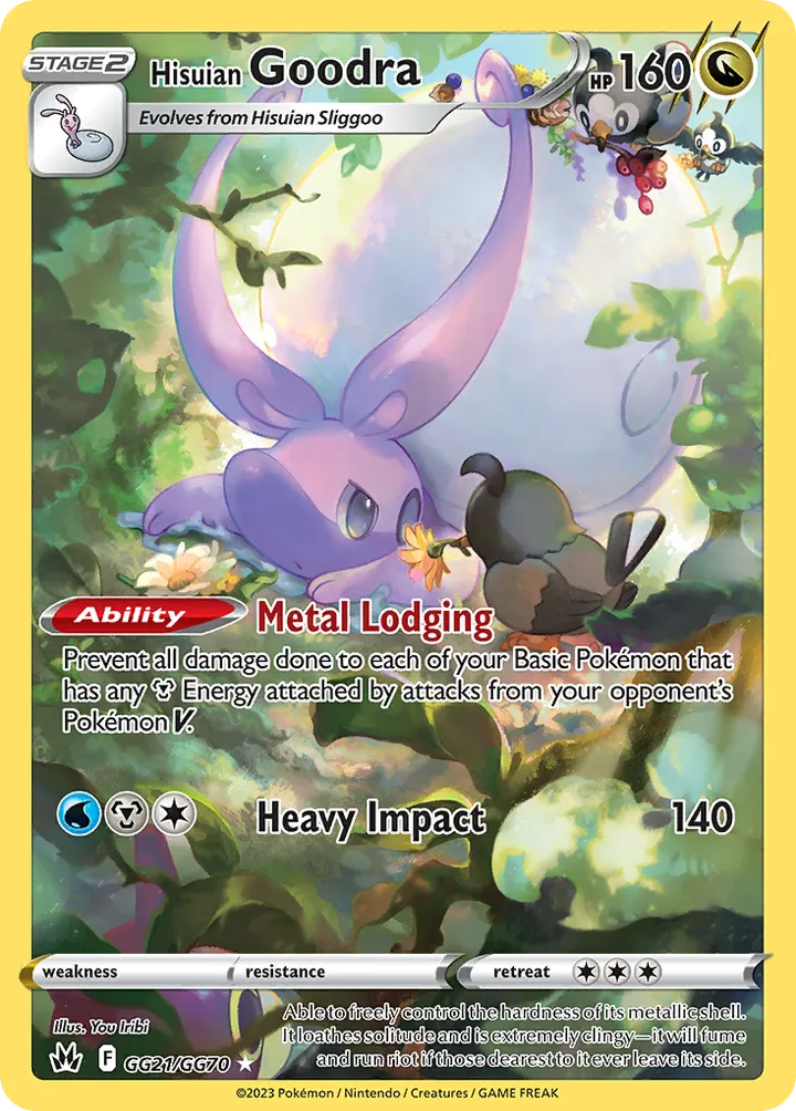 Crown Zenith 英語版 Hisuian Goodra GG21 カード表面
